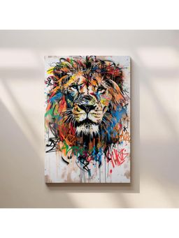 Anciq - Bitty Bopp Urban Graffiti Lion Canvas Painting