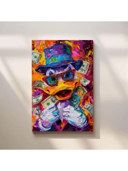Anciq - Bitty Bopp Crypto Duck Millionaire Canvas Painting