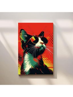 Anciq - Bitty Bopp Cool Cat with Sunglasses Canvas Painting