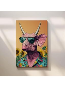 Anciq - Bitty Bopp Tropical Dinosaur Pop Art Canvas Painting