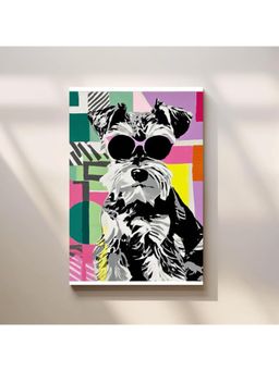 Anciq - Bitty Bopp Cool Schnauzer Dog Pop Art Canvas Painting