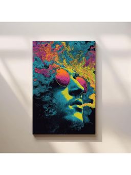 Anciq - Bitty Bopp Psychedelic Man with Sunglasses Canvas Painting