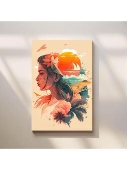 Anciq - Bitty Bopp Dreamy Sailboat and Sunset Pop Canvas Painting