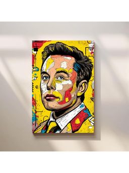 Anciq - Bitty Bopp Abstract Pop Art Portrait of Elon Canvas Painting