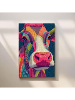 Anciq - Bitty Bopp Colorful Cow Pop Art Canvas Painting
