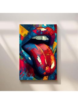 Anciq - Bitty Bopp Bold Lip and Tongue Pop Art Canvas Painting