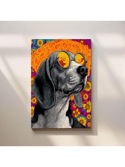 Anciq - Bitty Bopp Cool Dog with Sunglasses Pop Art Canvas Painting