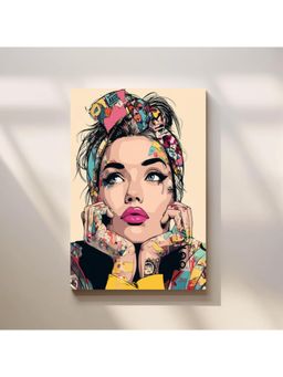Anciq - Bitty Bopp Pop Art Woman Portrait Canvas Painting