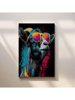 Anciq - Bitty Bopp Cool Goat with Sunglasses Pop Art Canvas Painting