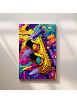 Anciq - Bitty Bopp Colorful Traffic Signal Pop Art Canvas Painting