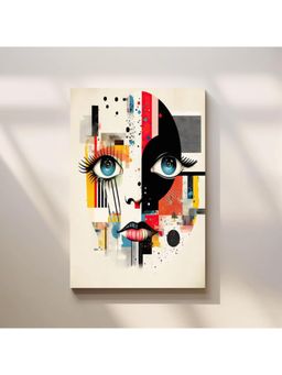Anciq - Bitty Bopp Abstract Geometric Face Canvas Painting