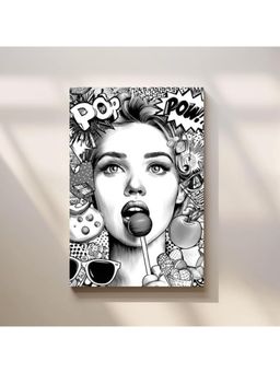Anciq - Bitty Bopp Pop Art Girl Canvas Painting