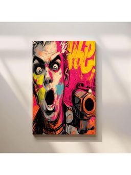 Anciq - Bitty Bopp Graffiti Shock Face Canvas Painting