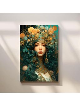 Anciq - Bitty Bopp Ornate Floral Portrait Canvas Painting