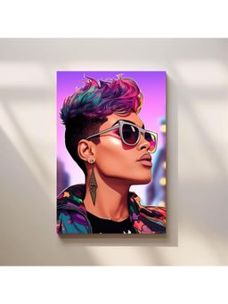 Anciq - Bitty Bopp Neon Street Style Portrait Canvas Painting