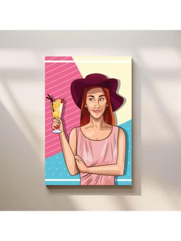 Anciq - Bitty Bopp Cocktail Girl Pop Art Canvas Painting