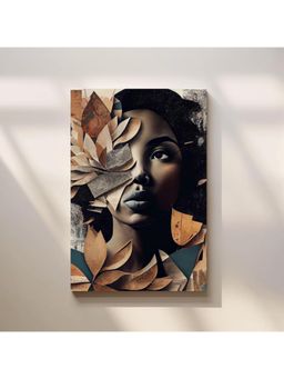 Anciq - Bitty Bopp Abstract Paper Portrait Canvas Painting