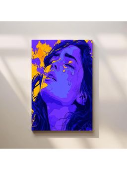 Anciq - Bitty Bopp Neon Emotion Portrait Canvas Painting