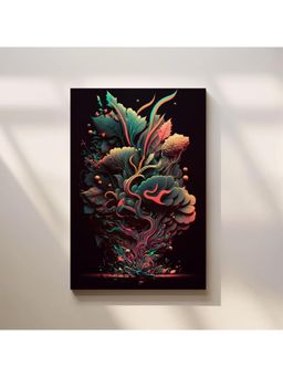 Anciq - Bitty Bopp Abstract Botanical Burst Canvas Painting