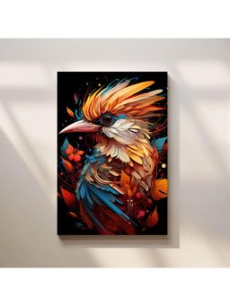 Anciq - Bitty Bopp Vibrant Abstract Bird Canvas Painting