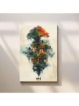 Anciq - Bitty Bopp Floating City Tree Canvas Painting
