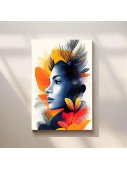 Anciq - Bitty Bopp Abstract Botanical Face Canvas Painting