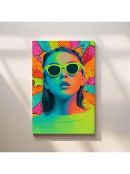 Anciq - Bitty Bopp Neon Pop Portrait Canvas Painting