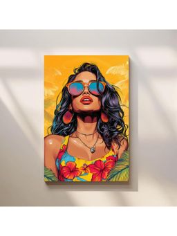 Anciq - Bitty Bopp Tropical Summer Girl Canvas Painting