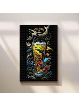 Anciq - Bitty Bopp Ocean Beer Glass Canvas Painting