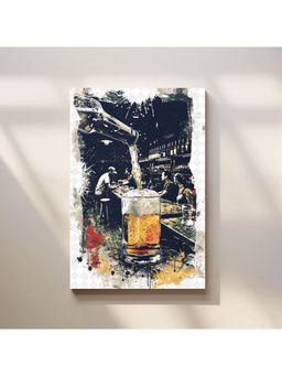 Anciq - Bitty Bopp Beer Pour Bar Scene Canvas Painting
