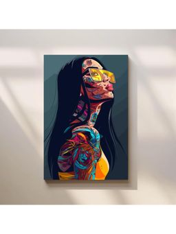 Anciq - Bitty Bopp Tattooed Pop Girl Canvas Painting