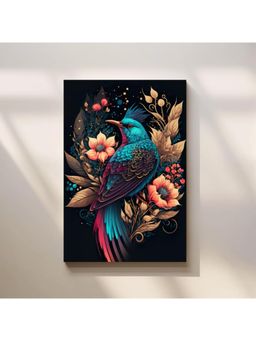 Anciq - Bitty Bopp Colorful Bird Floral Canvas Painting