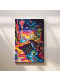 Anciq - Bitty Bopp Psychedelic Fantasy Landscape Canvas Painting
