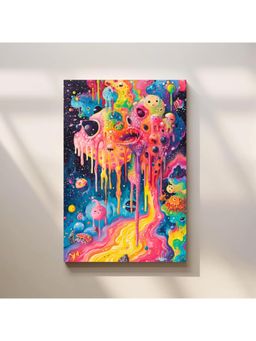 Anciq - Bitty Bopp Melting Cosmic Monster Canvas Painting