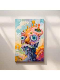 Anciq - Bitty Bopp Surreal Melting Face Canvas Painting