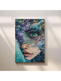 Anciq - Bitty Bopp Abstract Ocean Face Canvas Painting