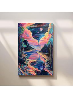 Anciq - Bitty Bopp Cosmic River Dreamscape Canvas Painting