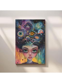 Anciq - Bitty Bopp Cosmic Mind Girl Canvas Painting