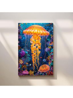 Anciq - Bitty Bopp Radiant Jellyfish Reef Canvas Painting