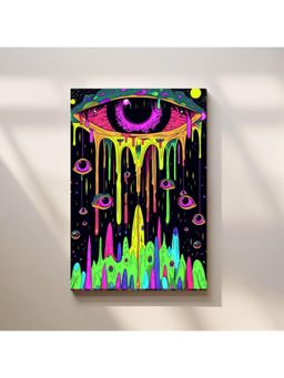 Anciq - Bitty Bopp Neon Drip Eye Canvas Painting