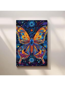Anciq - Bitty Bopp Neon Galaxy Butterfly Canvas Painting