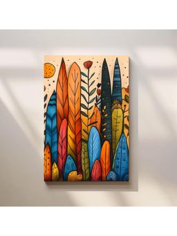 Anciq - Bitty Bopp Colorful Leafscape Canvas Painting