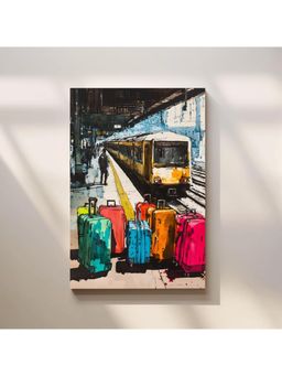 Anciq - Bitty Bopp Urban Travel Train Canvas Painting