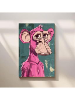 Anciq - Bitty Bopp Pink Monkey Pop Art Canvas Painting