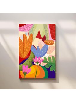 Anciq - Bitty Bopp Abstract Botanical Pop Art Canvas Painting