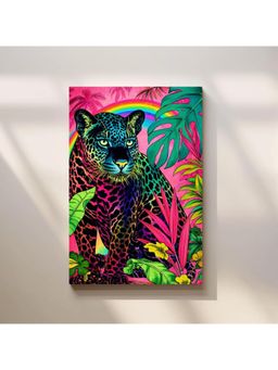 Anciq - Bitty Bopp Colorful Leopard Canvas Painting