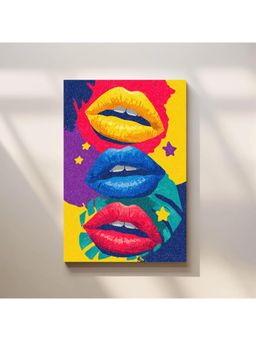 Anciq - Bitty Bopp Colorful Pop Art Lips Canvas Painting