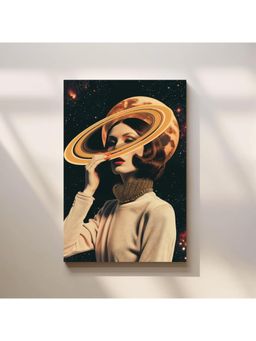 Anciq - Bitty Bopp Cosmic Saturn Woman Canvas Painting