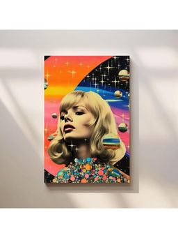 Anciq - Bitty Bopp Cosmic Blonde Woman Portrait Canvas Painting