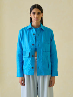No Grey Area - Linen Utilitarian Shacket